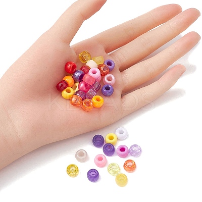 1620Pcs 36 Style Transparent & Opaque Plastic Beads KY-YW0001-42-1
