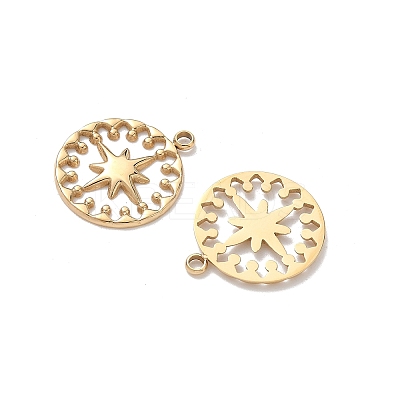 304 Stainless Steel Pendants STAS-H483-30G-1