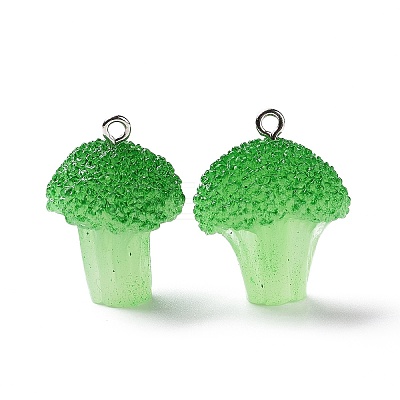 Opaque Resin Vegetables Pendants RESI-H144-01-1