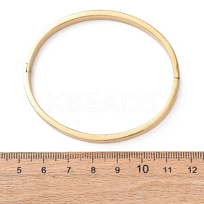 304 Stainless Steel Hinged Bangles for Women BJEW-B161-09G-1