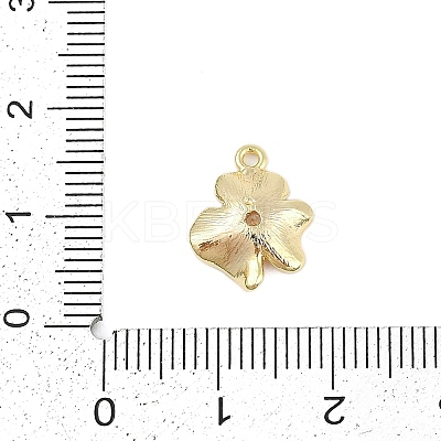 Rack Plating Brass with Cubic Zirconia Pendants KK-Q018-01G-1