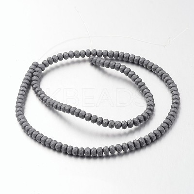 Non-magnetic Synthetic Hematite Bead Strands G-F300-48B-F09-1