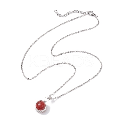 304 Stainless Steel Cable China Necklaces NJEW-JN04868-02-1