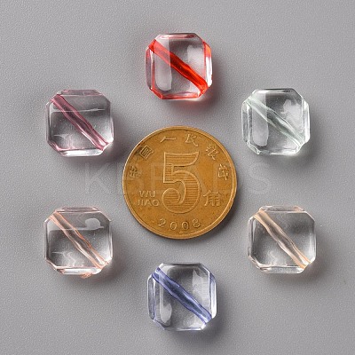 Transparent Acrylic Beads X-TACR-S154-08A-1