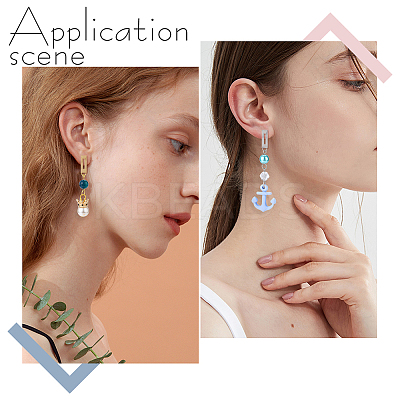 20Pcs 2 Colors 304 Stainless Steel Stud Earring Findings STAS-DC0014-83-1
