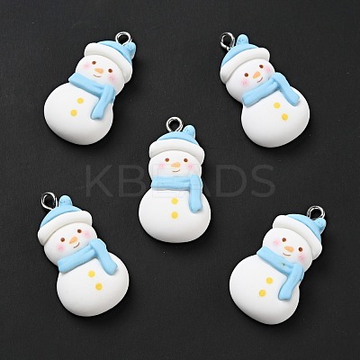Christmas Opaque Resin Pendants RESI-G043-A02-1