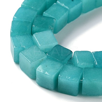 Natural Dyed White Jade Beads Strands G-Q008-C01-01D-1