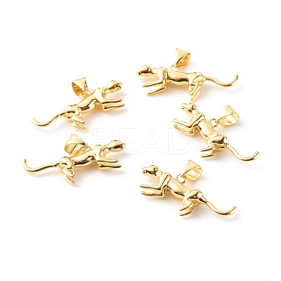Brass Pendants KK-P208-13G-RS-1