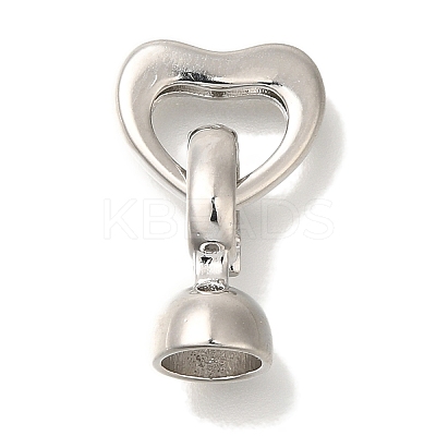 Brass Fold Over Clasps KK-K389-021P-1