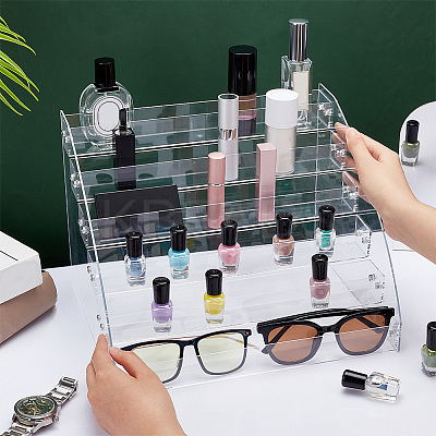 7-Tier Transparent Acrylic Nail Polish Organizer ODIS-WH0329-42B-1