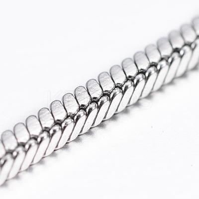 Tarnish Resistant 304 Stainless Steel Square Snake Chains CHS-L001-165-1.5mm-1