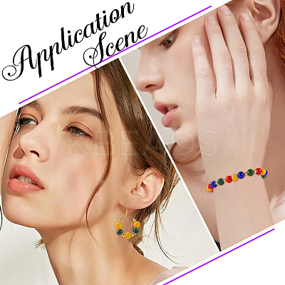 DIY Glass Beaded Bracelets & Earrings Jewelry Making Kit DIY-SP0001-20C-1