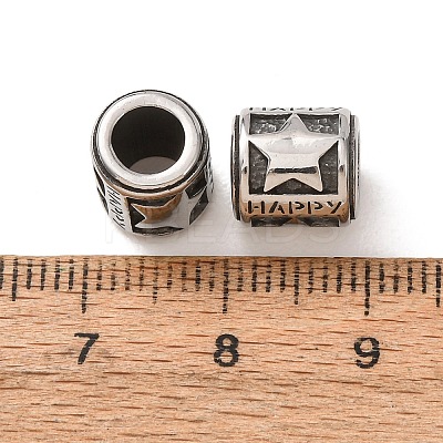 316 Surgical Stainless Steel European Beads SA-CBA7555-01AS-11-1