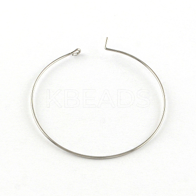 Tarnish Resistant 304 Stainless Steel Earring Hoop STAS-R083-01-1