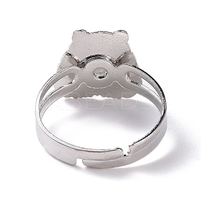 100Pcs Adjustable Mood Ring RJEW-B029-07-1