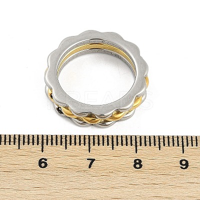 304 Stainless Steel Finger Ring for Women RJEW-A052-01A-GP-1