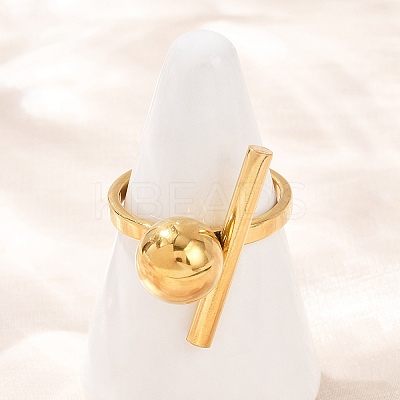 304 Stainless Steel Finger Rings for Women LS-RJEW-Z107-02G-1