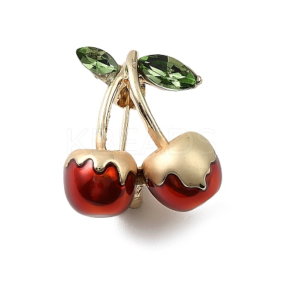 Golden Alloy Enamel Brooch LS-JEWB-K018-32J-G-1