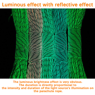 20M 4 Colors Luminous Glow in the Dark Polyester Cord AJEW-SP0004-85-1