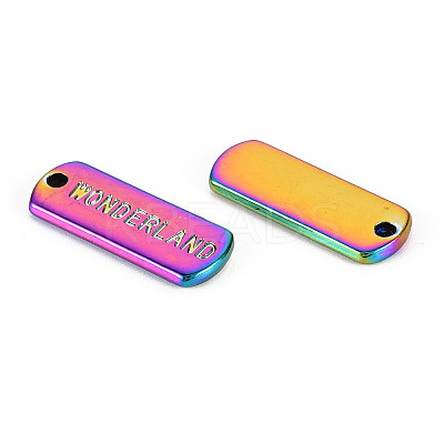 Rainbow Color Alloy Charms PALLOY-S180-252-NR-1