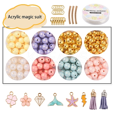DIY Tassel Charm Beaded Bracelet Making Kit DIY-YW0005-29-1