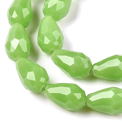 Electroplate Imitation Jade Glass Beads Strands EGLA-N013-J10mm-D04-1