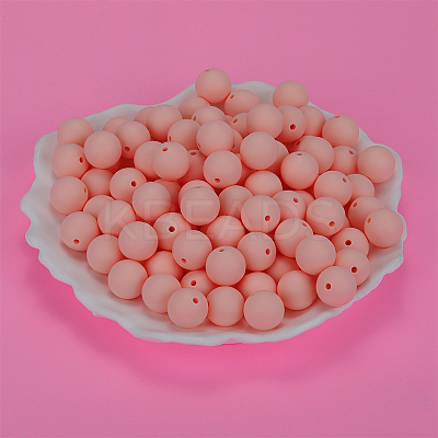 Round Silicone Focal Beads SI-JX0046A-59-1