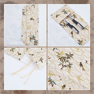 Crane Pattern Cloth Book Covers AJEW-WH0166-54A-1