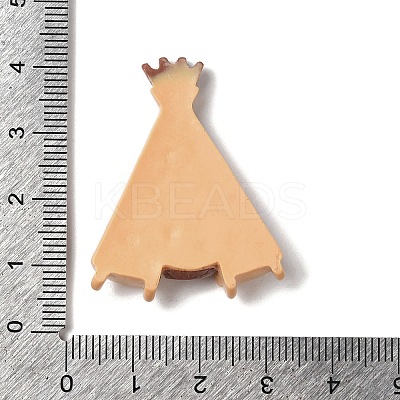 Cartoon Tribe Theme Opaque Resin Decoden Cabochons LS-RESI-M043-01G-1