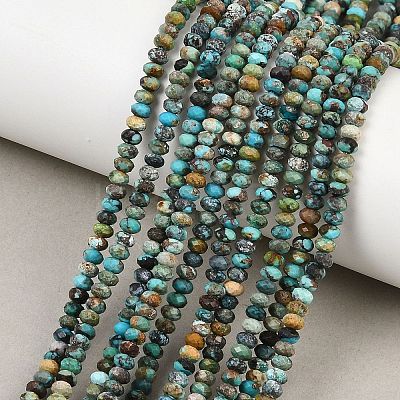 Natural HuBei Turquoise Beads Strands G-B175-A13-2x4mm-1
