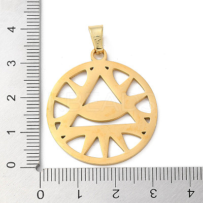 201 Stainless Steel Pendants STAS-D041-13G-1