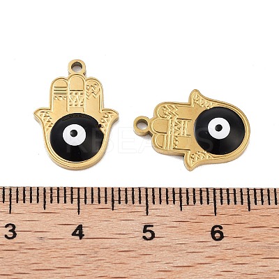 Ion Plating(IP) 316 Stainless Steel Enamel Pendants STAS-U014-72G-03-1
