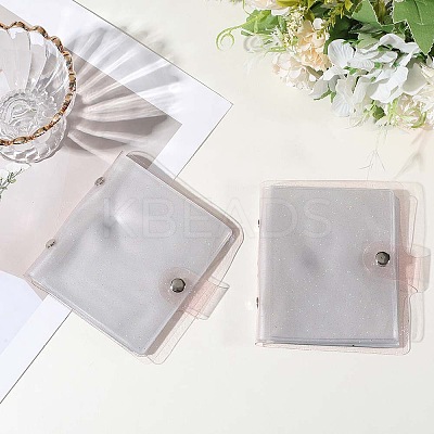 2Pcs PVC Mini Photocard Holder Book AJEW-SP0002-20B-06-1