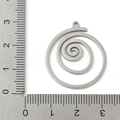 304 Stainless Steel Pendants STAS-G355-08A-P-1