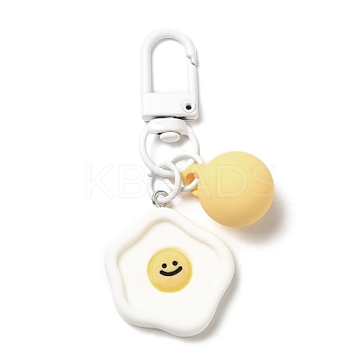 Cartoon Smiling Face Acrylic Pendant Keychain KEYC-D017-01A-1