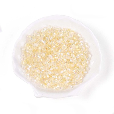 Transparent Spray Painted Glass Beads LS-EGLA-N018-4mm-10-1