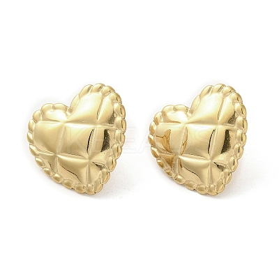 304 Stainless Steel Studs Earrings EJEW-K272-02C-G-1