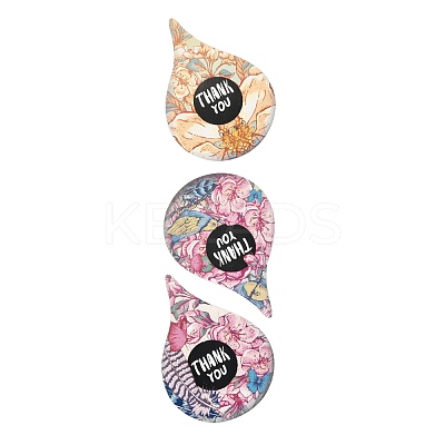 Word Thank You Teardrop Roll Stickers DIY-B031-04B-1