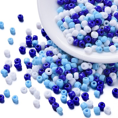 6500Pcs 300G 3 Colors Glass Seed Beads SEED-LS0001-03-1
