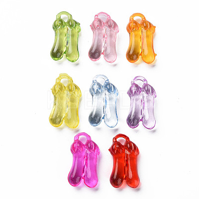 Transparent Acrylic Pendants MACR-N013-038-A01-1
