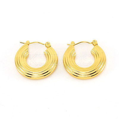 201 Stainless Steel Stripe Hoop Earrings for Women FS-WG1CC8F-01-1