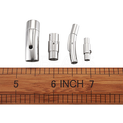 304 Stainless Steel Bayonet Clasps & Magnetic Screw Clasps STAS-YS0001-04P-1