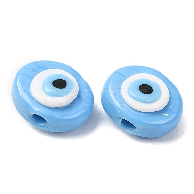Handmade Evil Eye Lampwork Beads LAMP-G168-02J-1