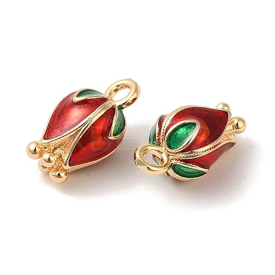 Brass Enamel Charms KK-S368-12G-1