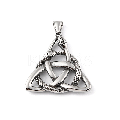 304 Stainless Steel Pendants STAS-K255-10AS-1