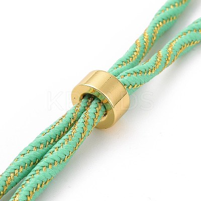 Nylon Cord Silder Bracelets MAK-C003-03G-06-1