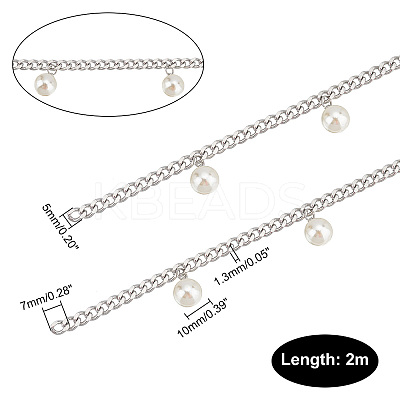2M 304 Stainless Steel Cuban Link Chain CHS-PH0001-06-1