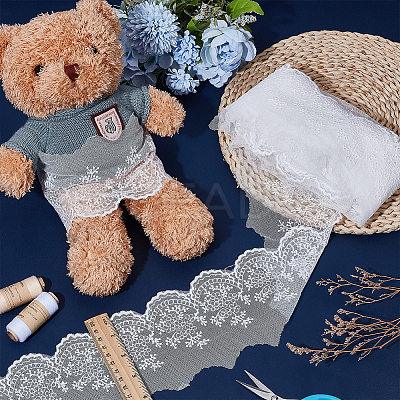 Polyester Lace Trims SRIB-WR0001-15B-1