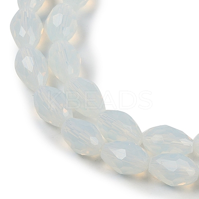Electroplate Imitation Jade Glass Beads Strands EGLA-N013-J4mm-D02-1