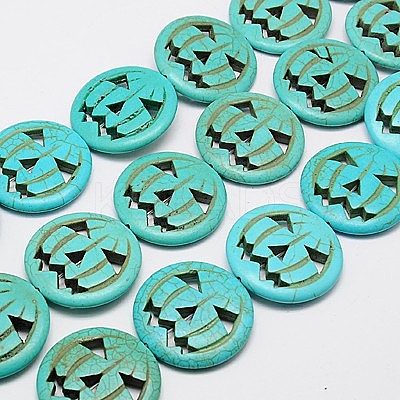 Synthetic Turquoise Beads Strands TURQ-G115-15mm-07-1